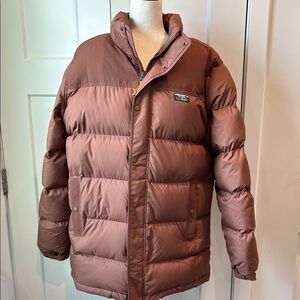 LL Bean Men's Down Feather Puffer Jacket Size XL